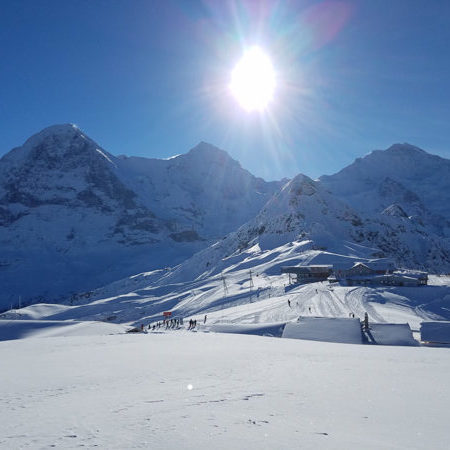 Eiger, Mönch und Jungfrau im Schnee